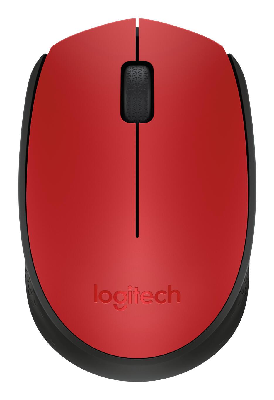 Logitech Ratón M171 / 910-004641 Negro, rojo