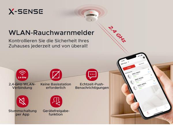 X-Sense Rauchmelder XS01-WX / ZASXS00208WGL Weiß