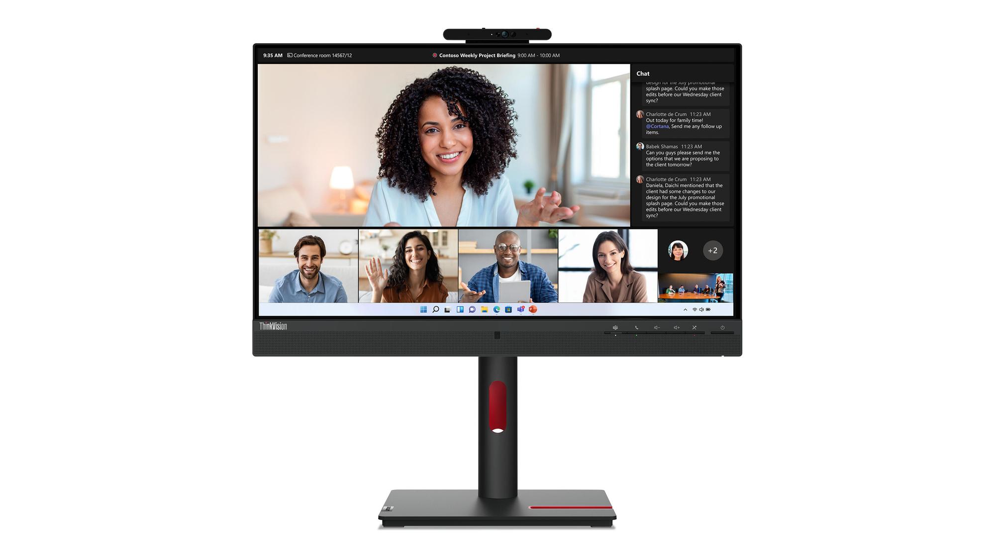 Lenovo Monitor T24mv-30 / 63D7UAT3EU Negro 60,5 cm (23,8")