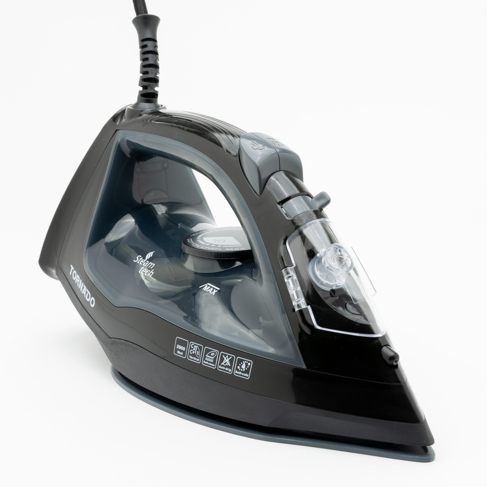 TORNADO Plancha de vapor TST-2000G Negro