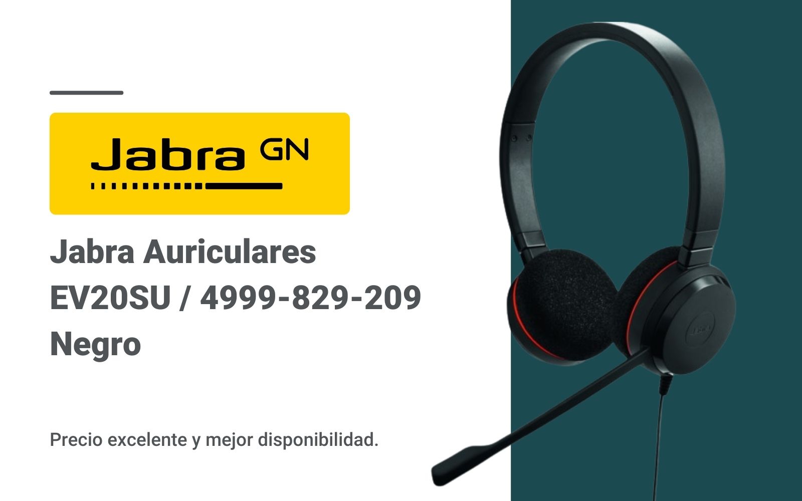 Jabra Auriculares EV20SU Negro