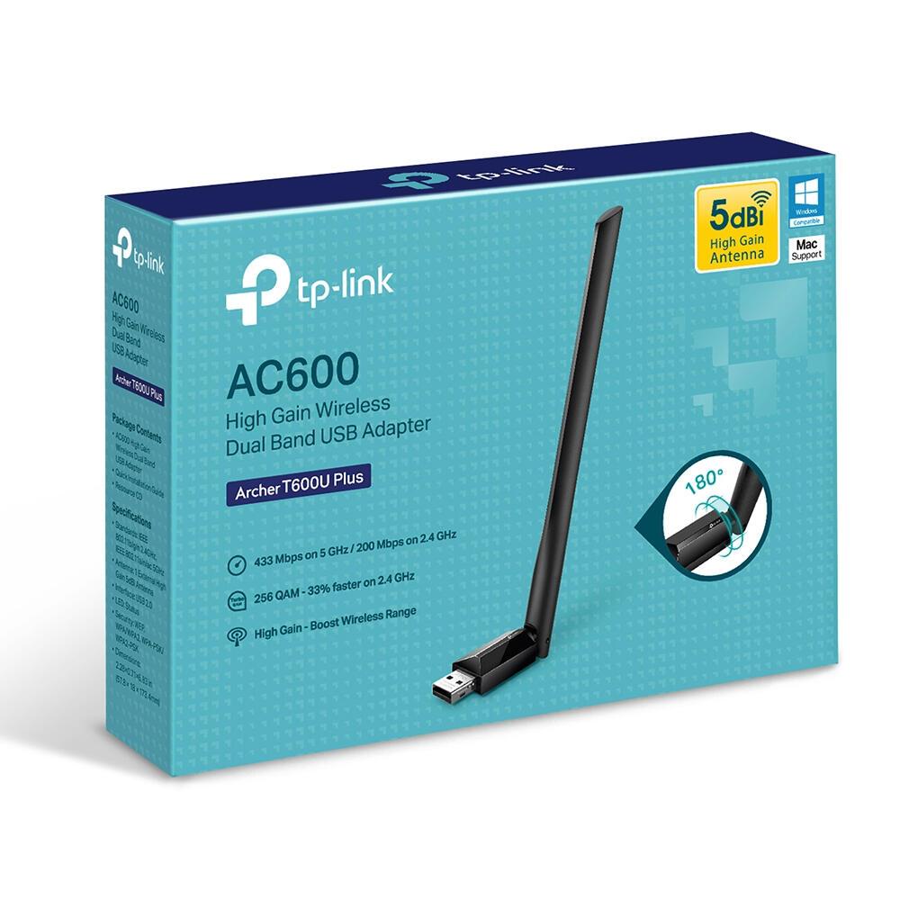 TP-Link USB WLAN antenna T600U Plus / ARCHER T600U PLUS Black