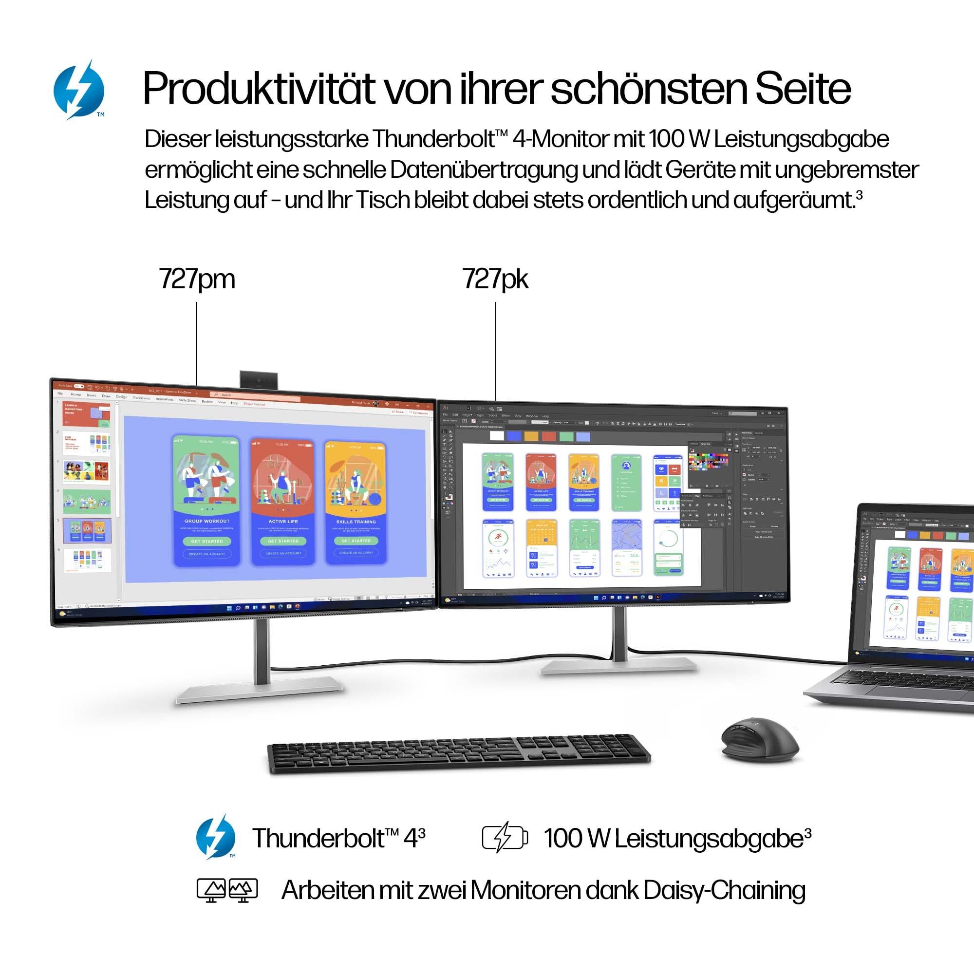 HP Monitor 727pk / 8J9G2AA#ABB Nero 68,6 cm (27")