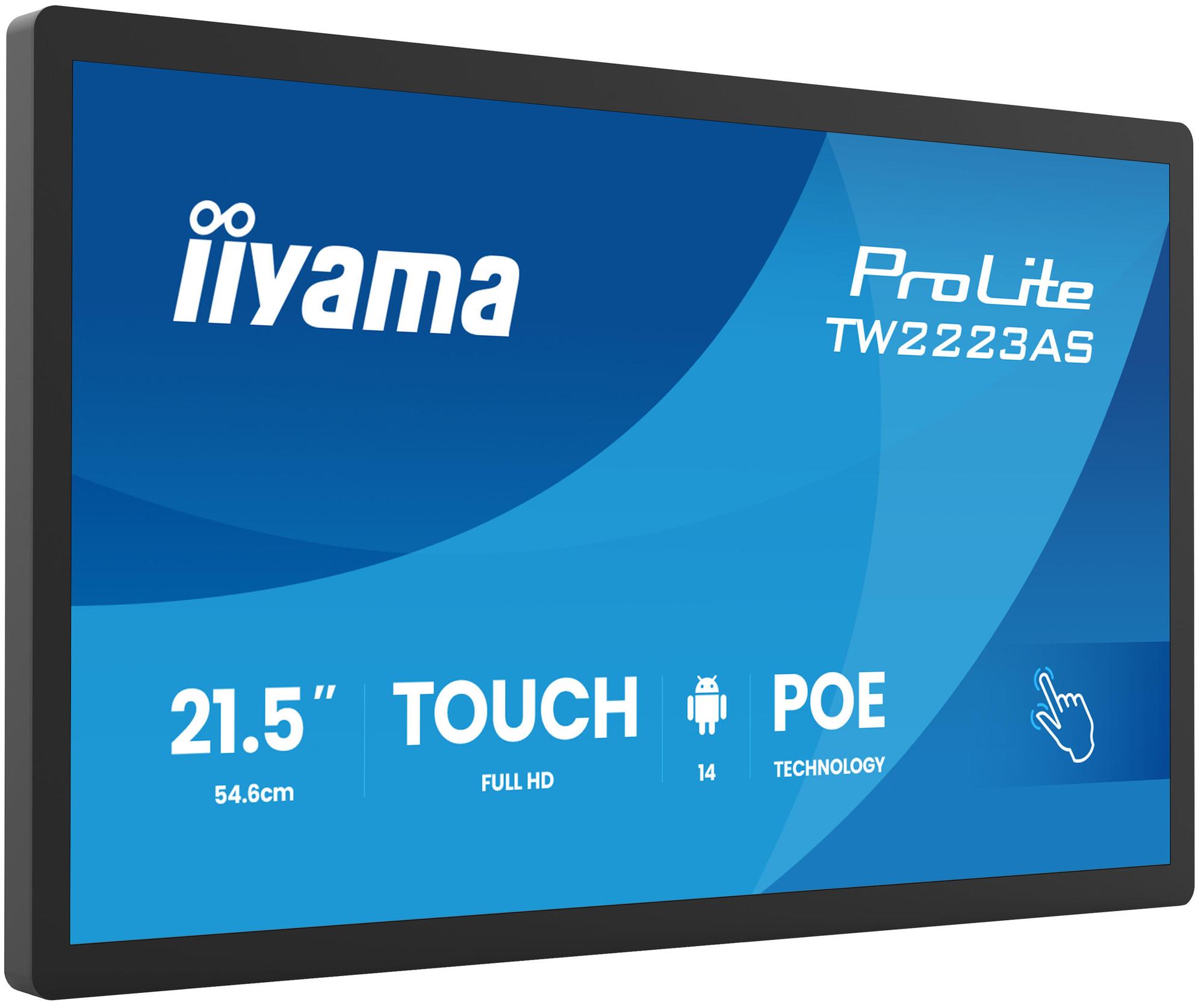 iiyama Monitor TW2223AS-B3P / TW2223AS-B3P Schwarz 54,6 cm (21.5")