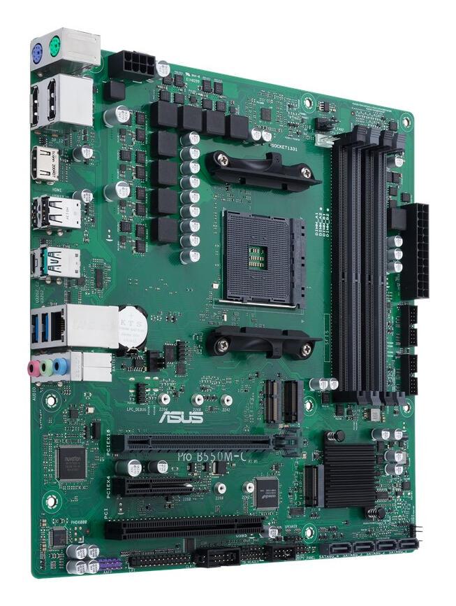ASUS Mainboard PRO B550M-C/CSM / 90MB15Q0-M0EAYC Black