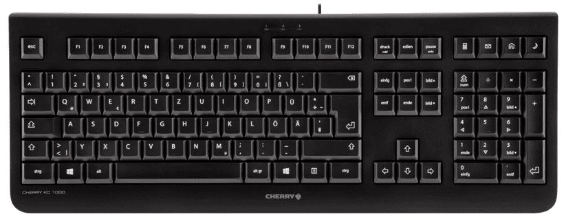 Cherry Tastatur KC1000B / JK-0800DE-2 Schwarz