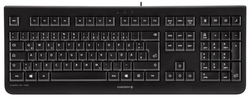 Cherry Tastatur KC1000B / JK-0800DE-2 Schwarz