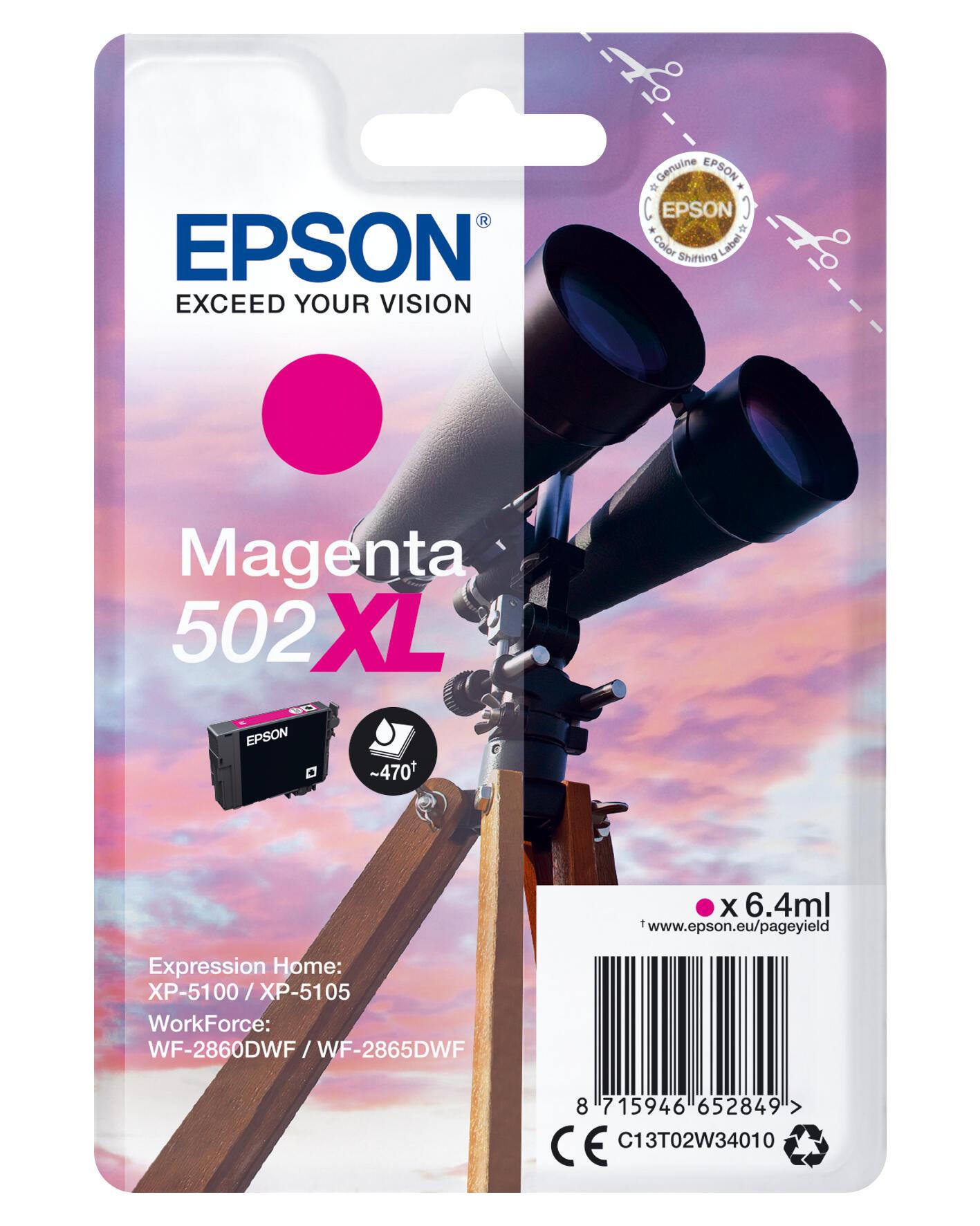 Epson Tinta 502XL / C13T02W34010 Magenta Standard