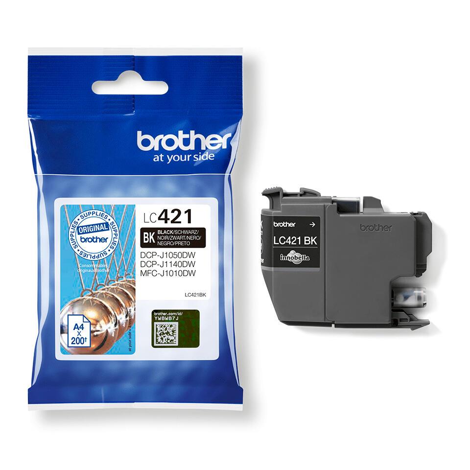 Brother Encre LC-421BK / LC421BK Noir Standard