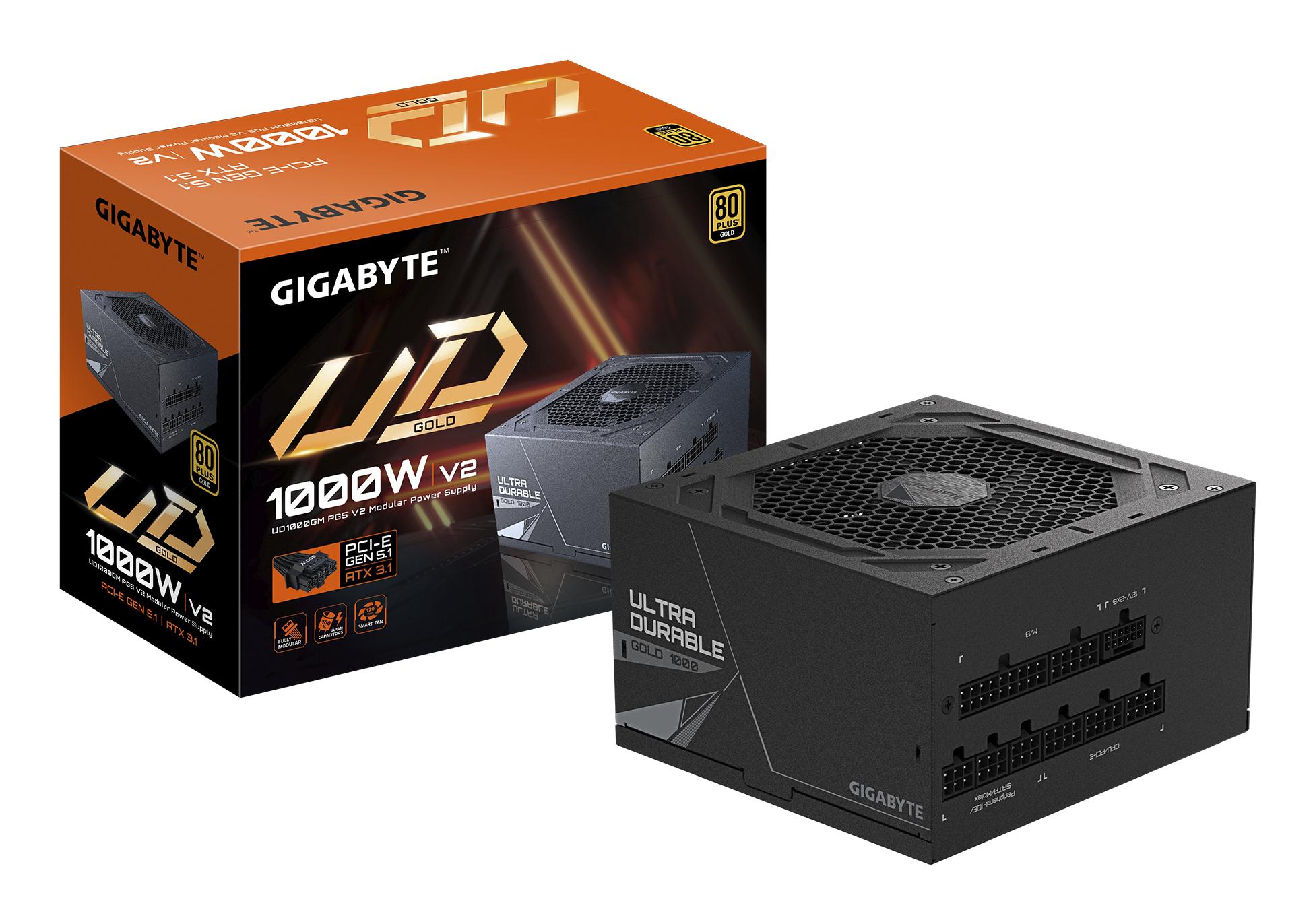 GIGABYTE Alimentatore per PC UD1000GM PG5 V2 / GP-UD1000GM PG5 V2 Nero