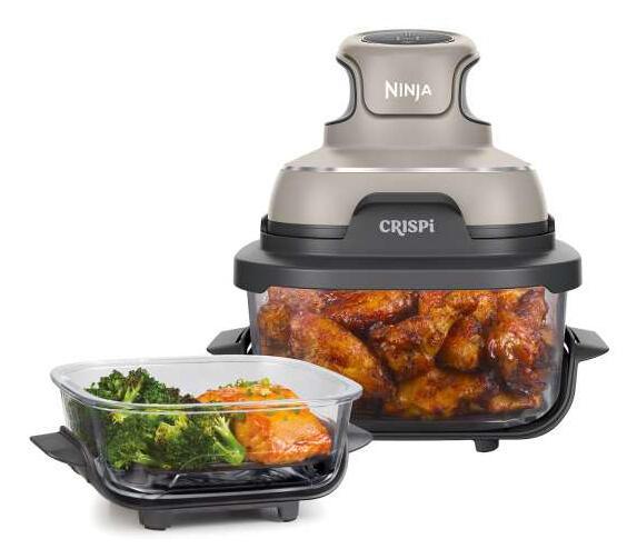 SharkNinja Heißluft Fritteuse Crispi / FN101EUST Grau, Stein, Transparent
