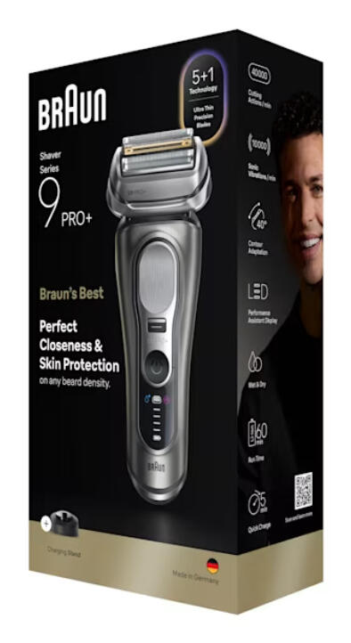 Braun Shaver Series 9 Pro+ 9615s / 554237 Black, grey