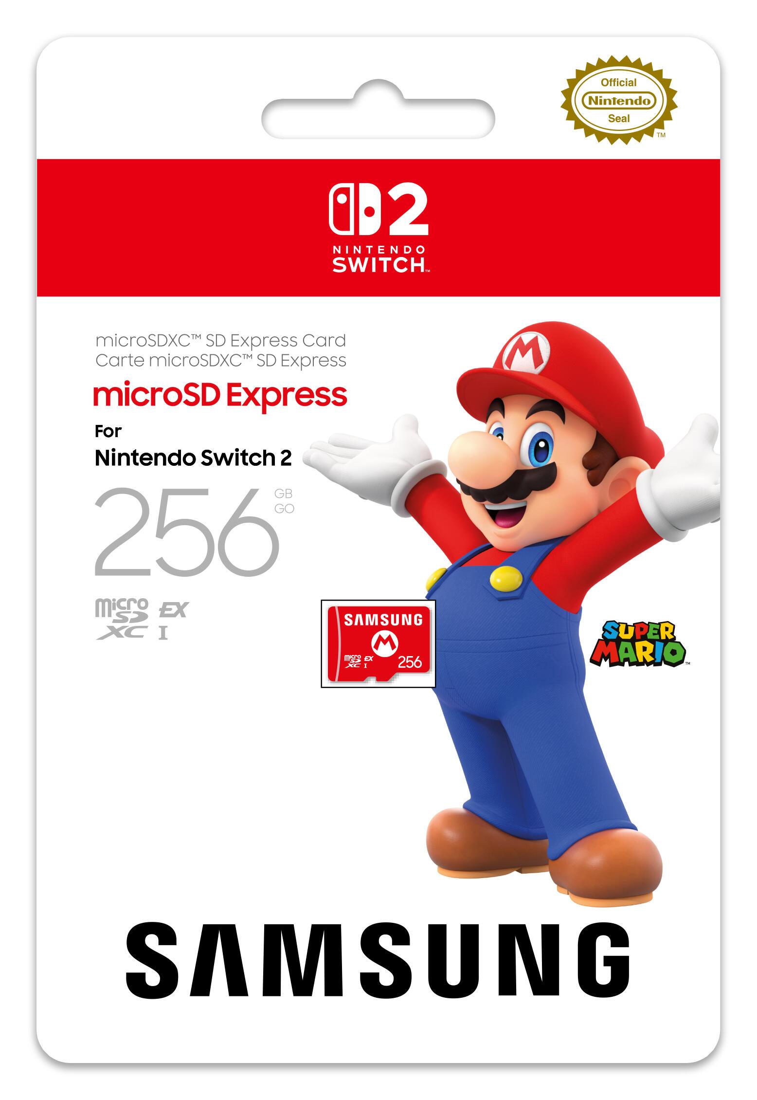 Samsung Tarjeta Micro SD 256GB Express Nintendo / 10016156 Rojo