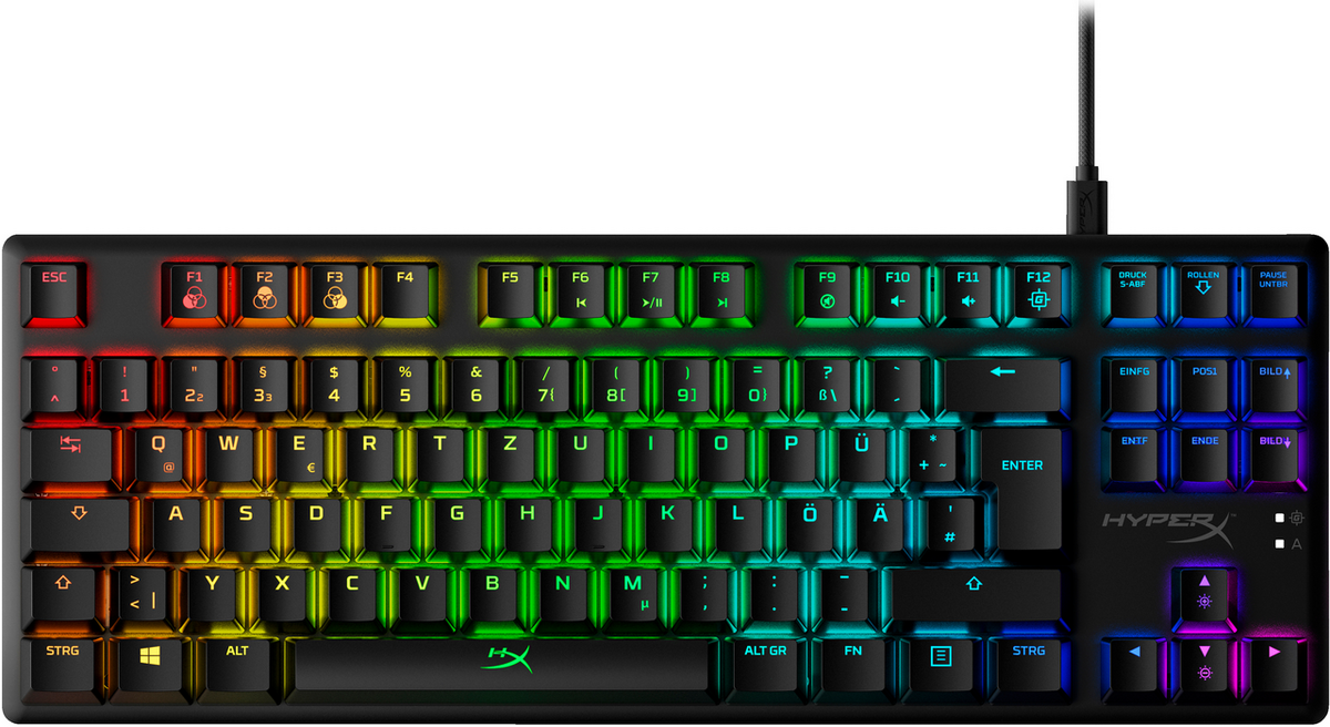 HyperX Tastatur Alloy Origins Core HX Red / 4P5P3AD#ABD Schwarz