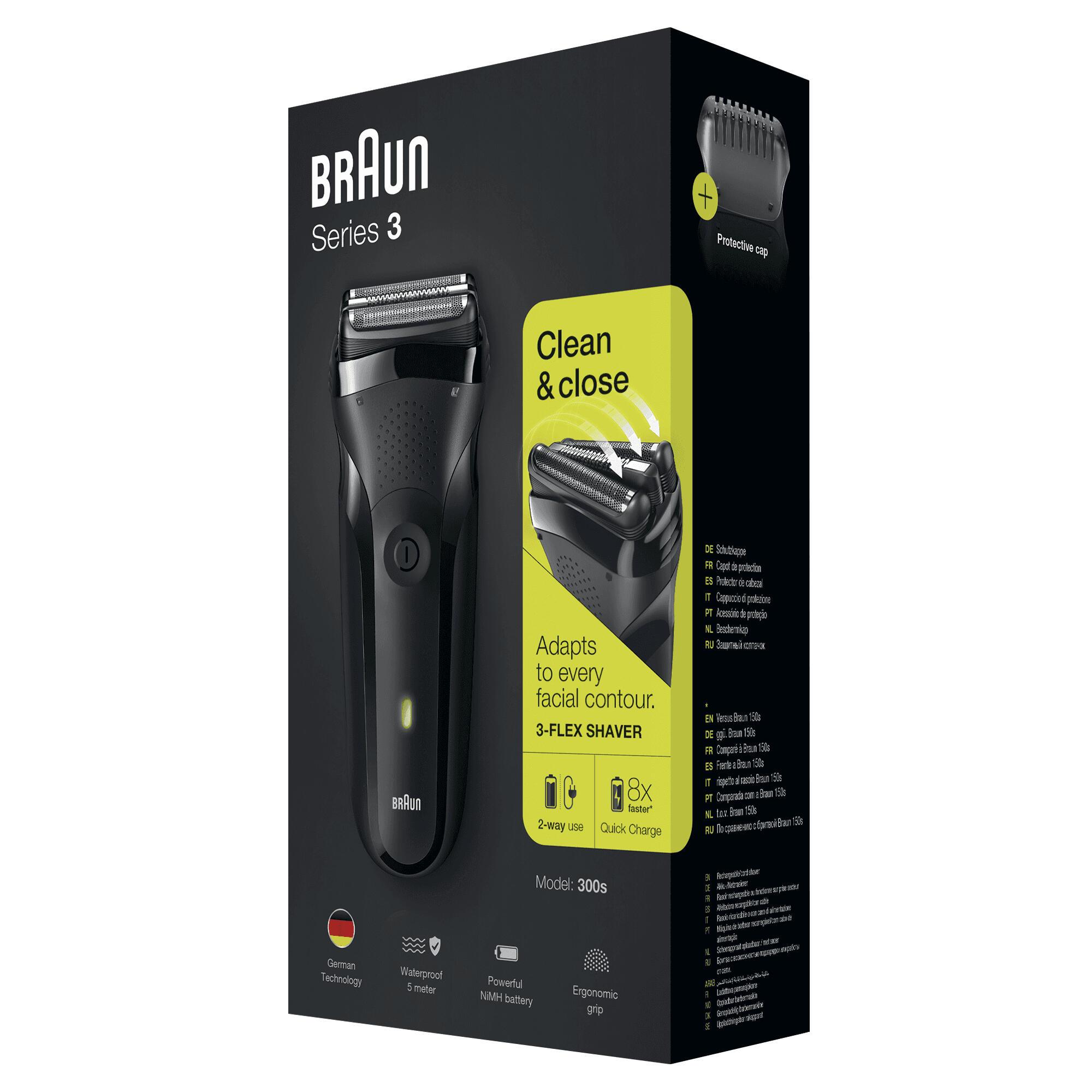 Braun Rasierer Series 3 300s / 163305 Schwarz