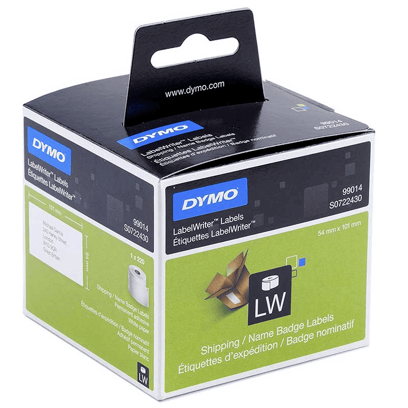 Dymo Étiquette 99014 / S0722430 Blanc