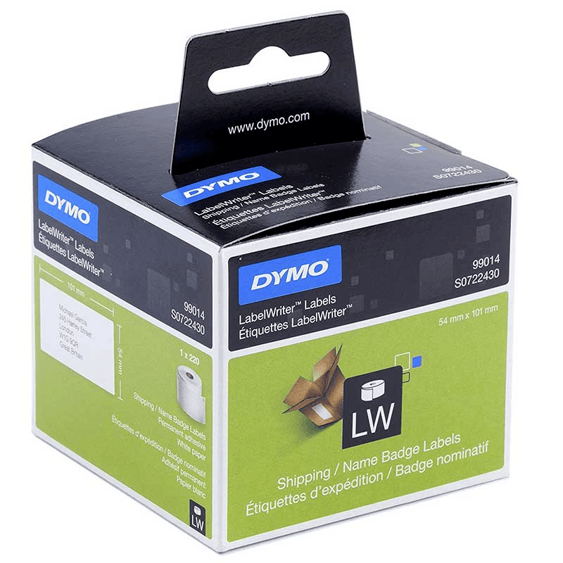 Dymo Étiquette 99014 / S0722430 Blanc