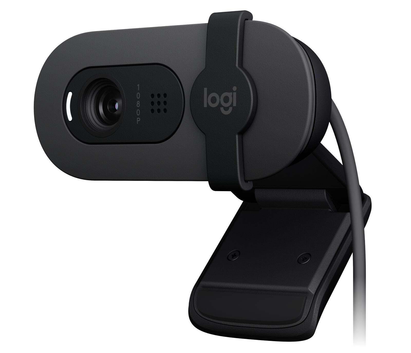 Logitech Cámara web Brio 100 / 960-001585 Grafito