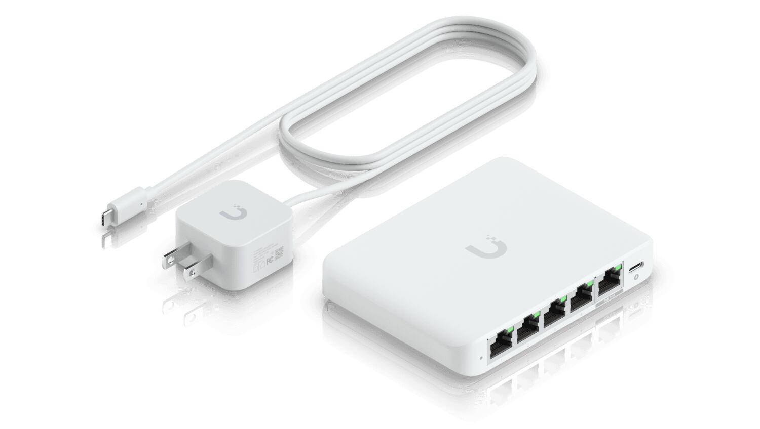 Ubiquiti Switch Ubiquiti USW-Flex Mini 2.5G-5 / USW-FLEX MINI 2.5G-5 Weiß