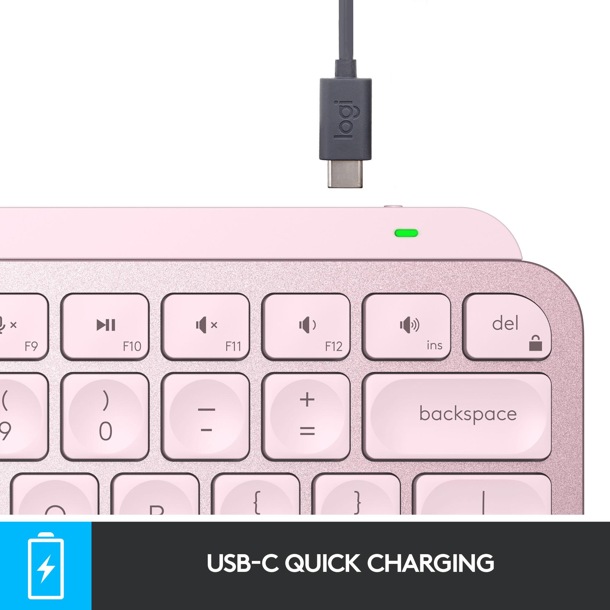 Logitech Tastatur MX Keys Mini / 920-010500 Rosé