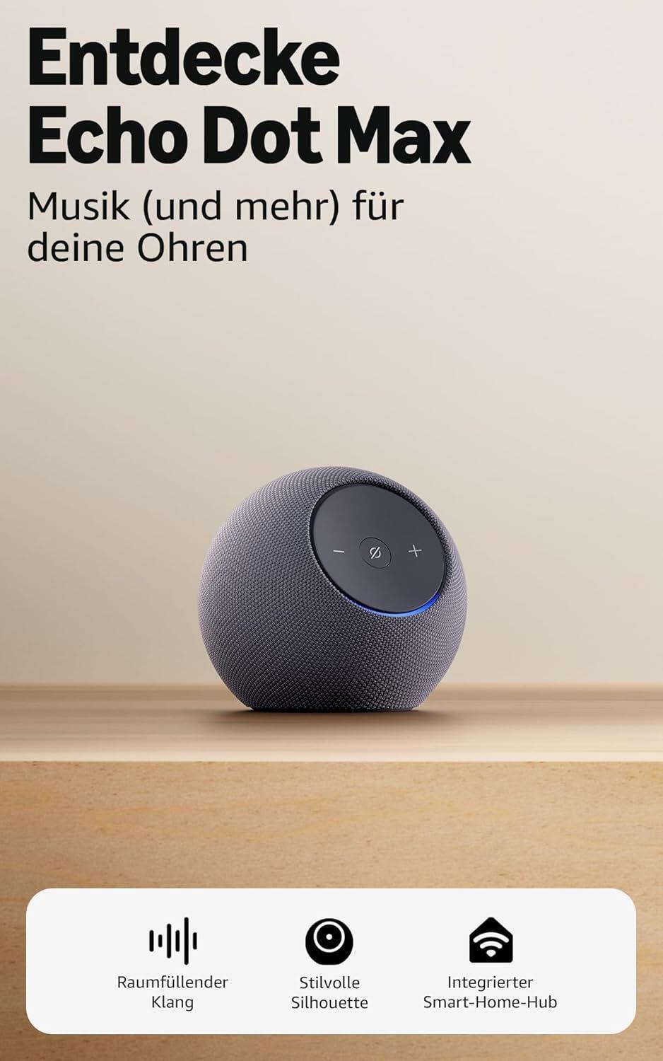 Amazon Smart home control Echo Dot Max / B0DKLFHZDH Black