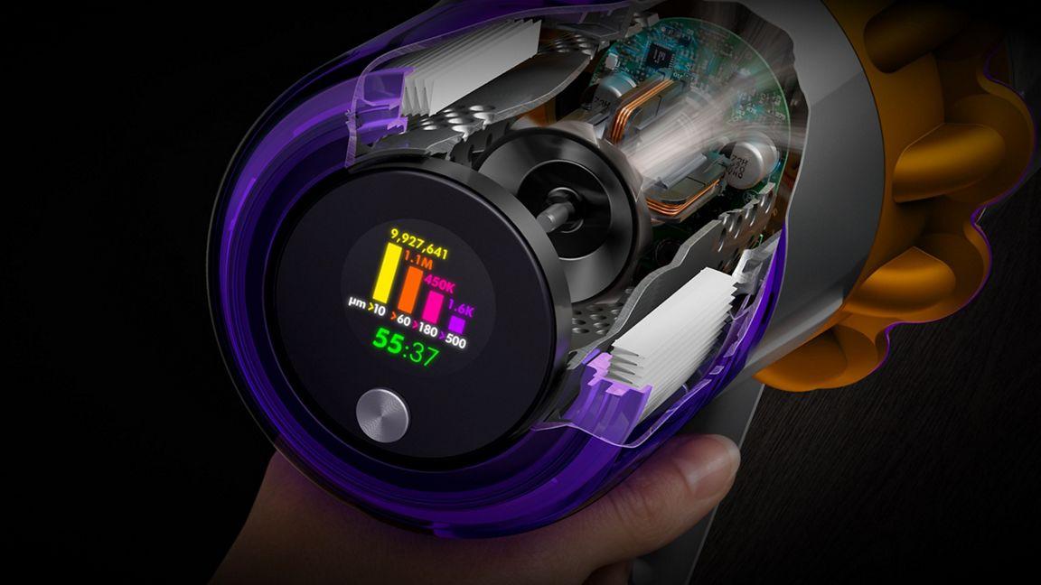 Dyson Aspirateur à main V15s Detect Submarine / 494724-01 Nickel, jaune