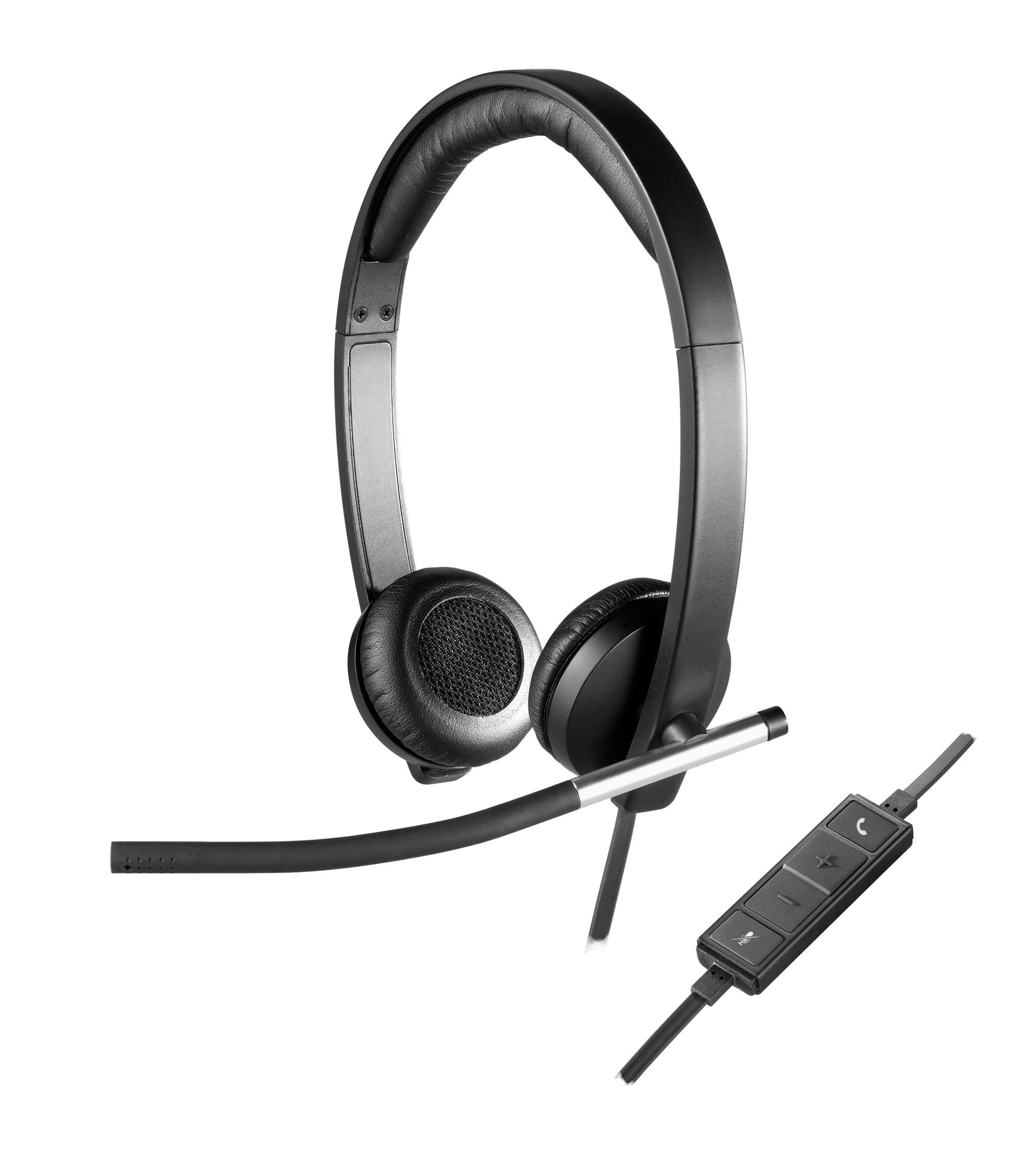 Logitech Headset H650e / 981-000519 Black, silver