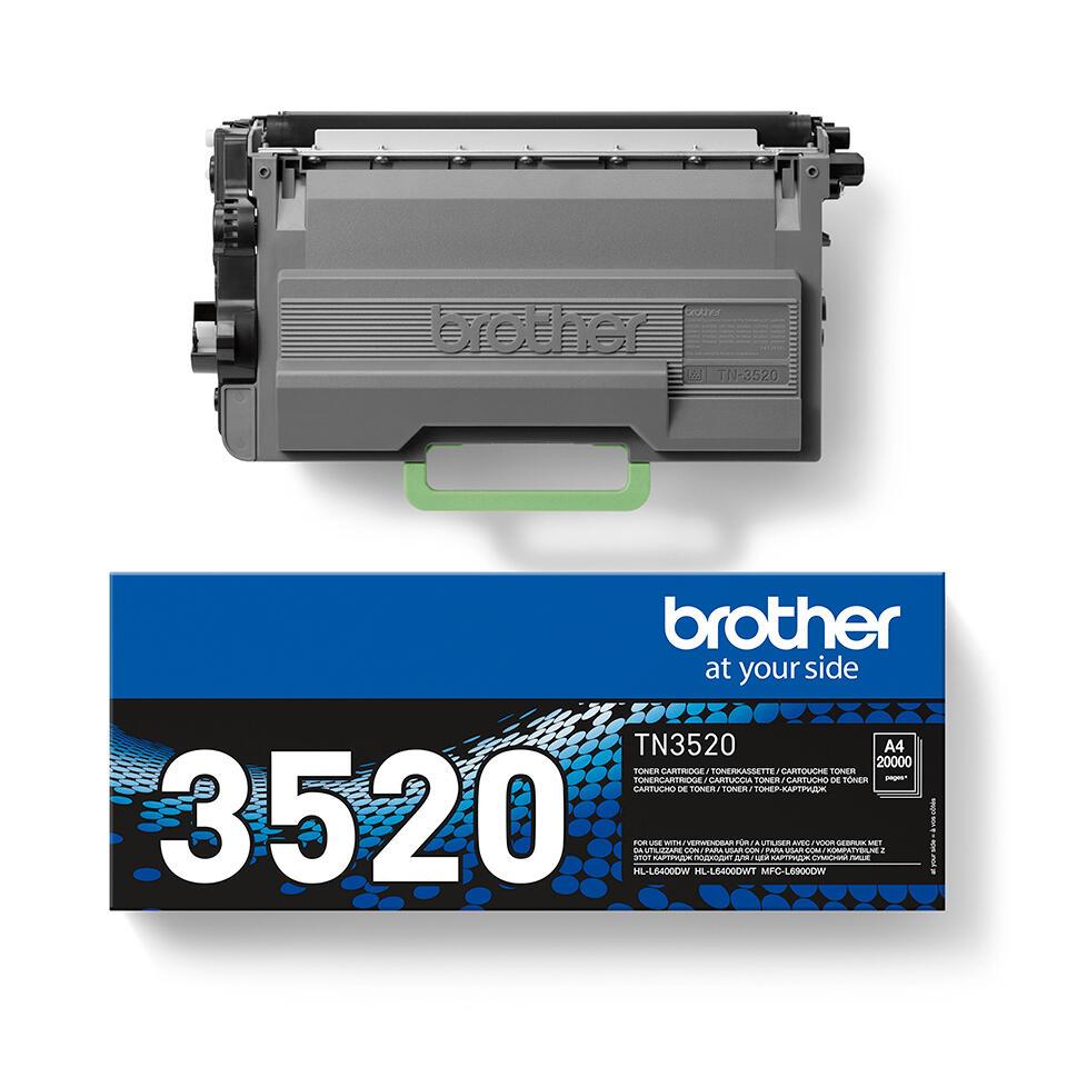 Brother Toner TN-3520 / TN3520 Nero