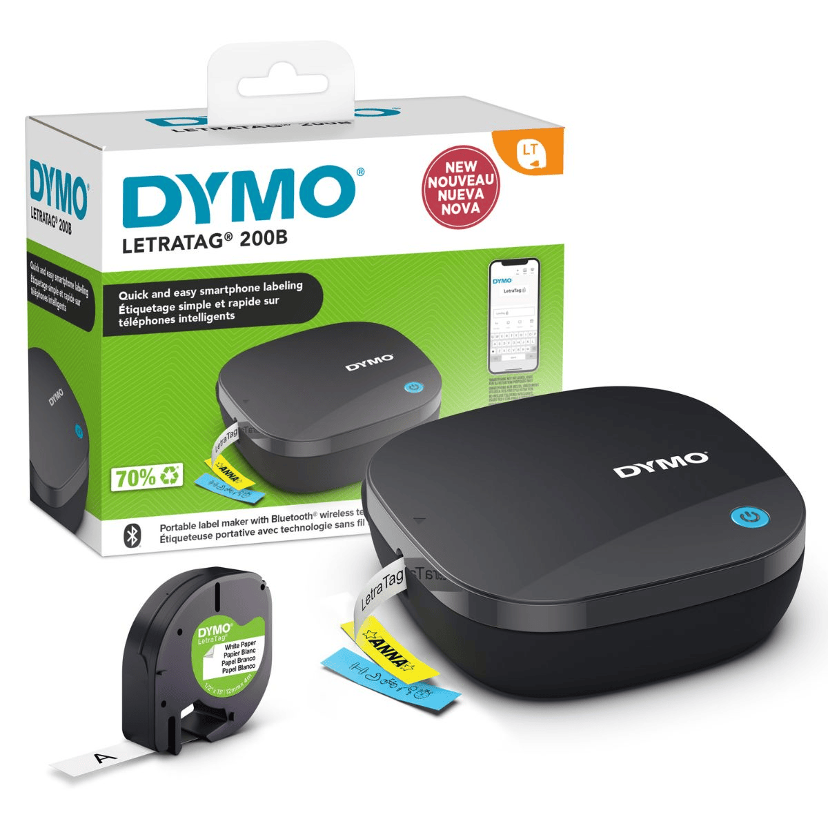 Dymo Beschriftungsgerät LT200B / 2172855 Schwarz
