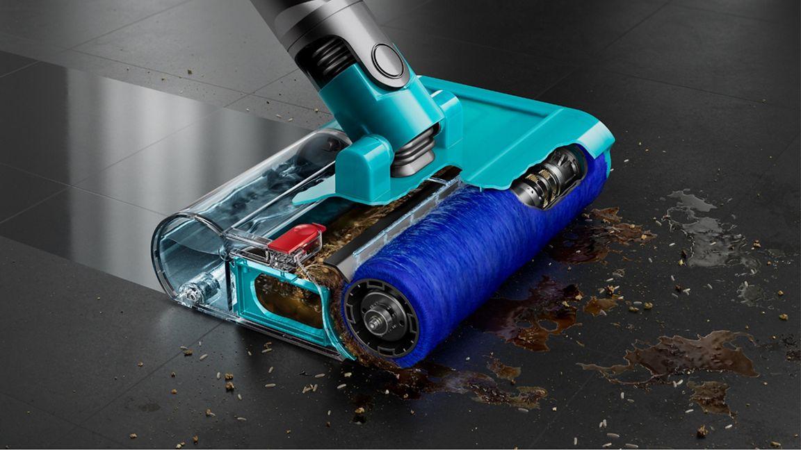 Dyson Aspirateur à main V15s Detect Submarine / 494724-01 Nickel, jaune