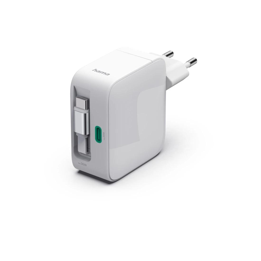 Hama Wireless Ladegerät USB-C 30W / 00201956 Weiß