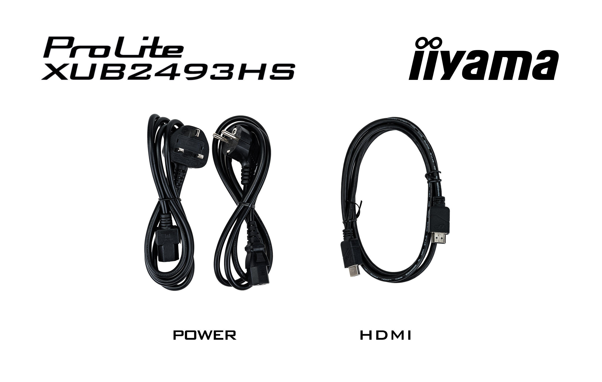 iiyama Monitor XUB2493HS / XUB2493HS-B6 Black 60.5 cm (23.8")