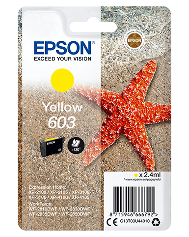 Epson Encre 603 / C13T03U44010 Jaune