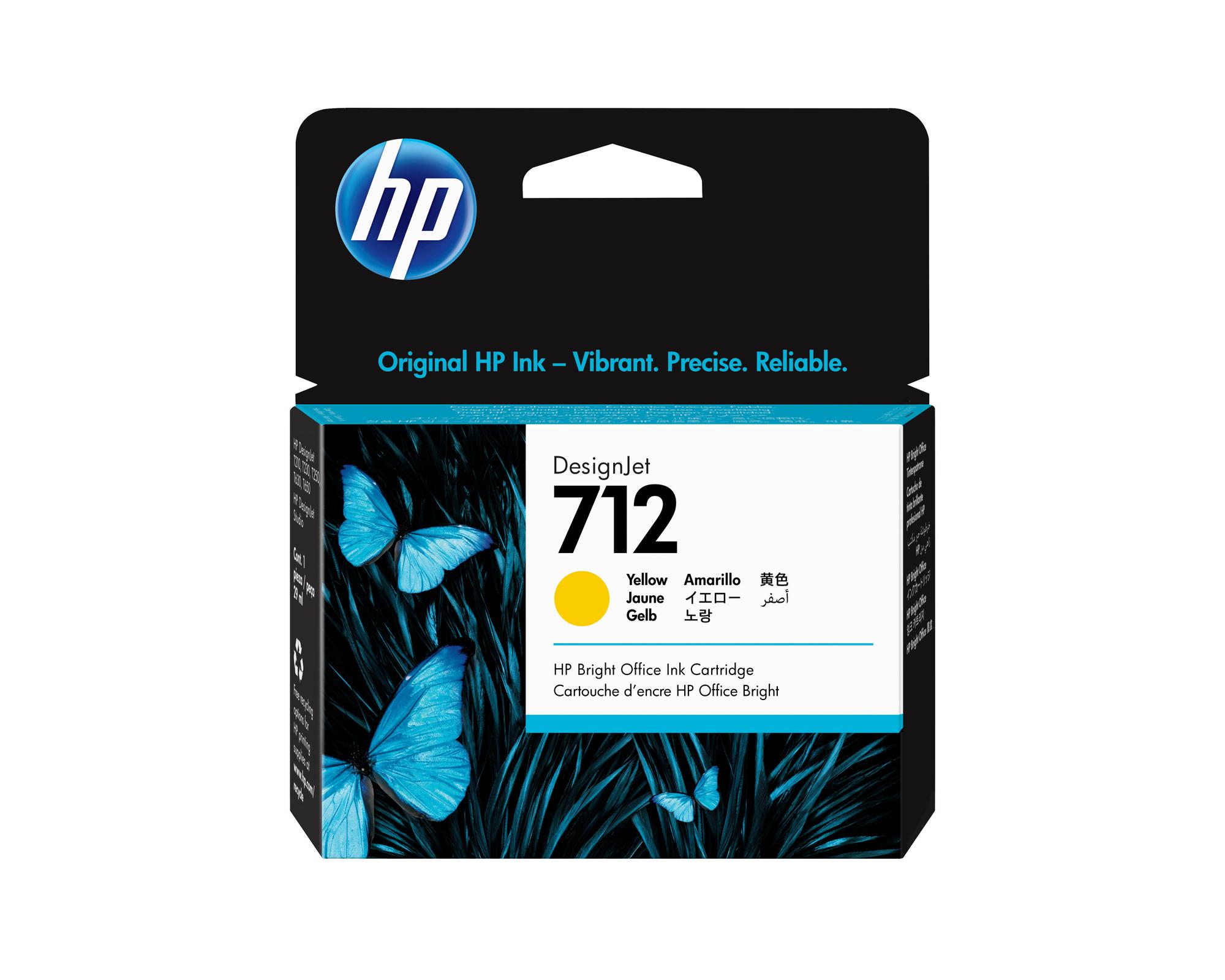 HP Tinte 712 / 3ED69A Gelb Standard