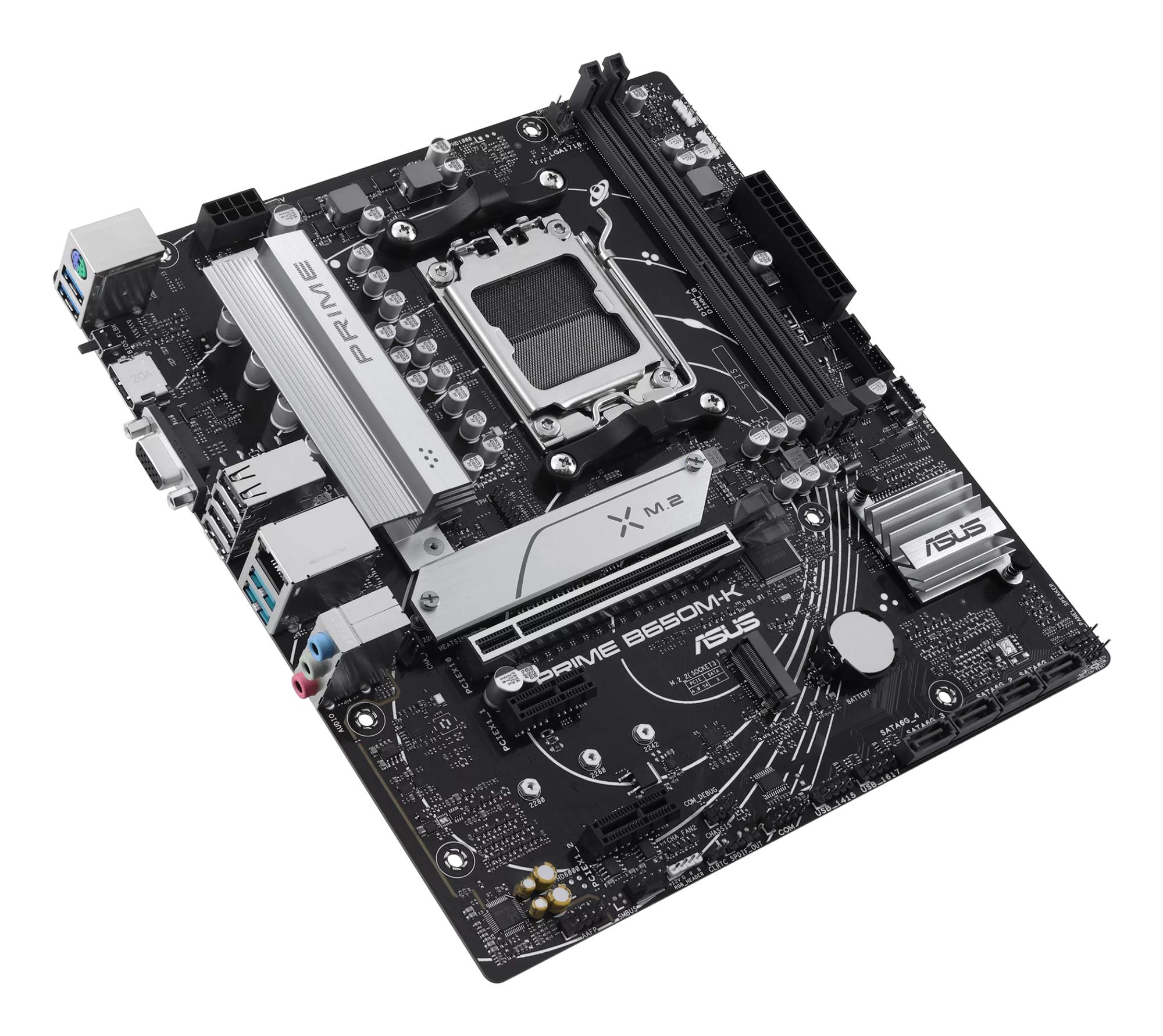 ASUS Mainboard Prime B650M-K / 90MB1F60-M0EAY0 Schwarz, Grau