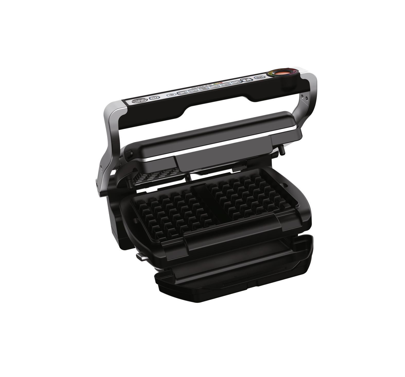 Tefal elektrischer Grill OptiGrill+ / GC716D12 Schwarz, Metallisch