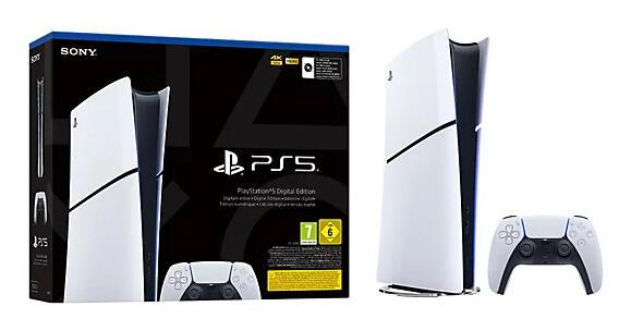 Sony Console PS5 Slim Digital Ed. / 1000049749 Nero, bianco
