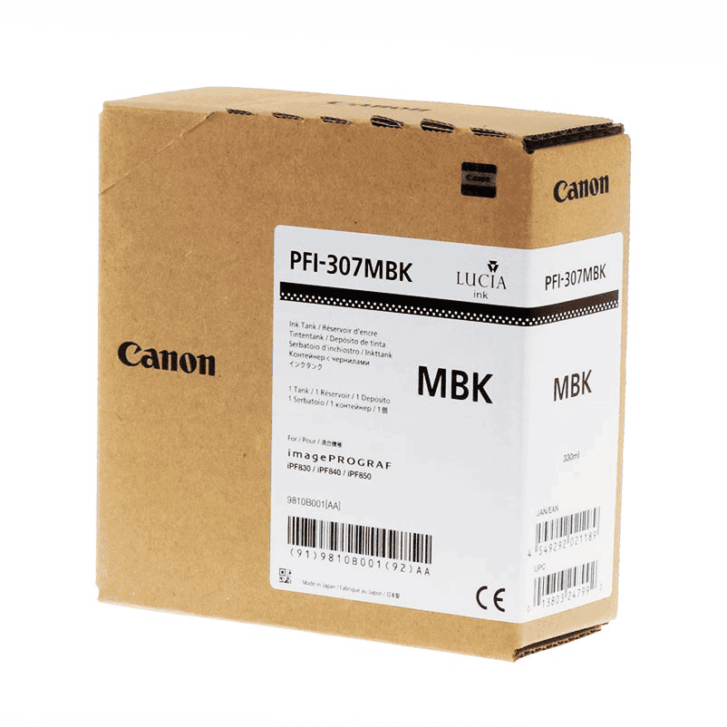 Canon Encre PFI-307MBK / 9810B001 Noir Mat