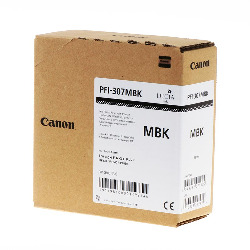 Canon Inchiostro PFI-307MBK / 9810B001 Nero Opaco