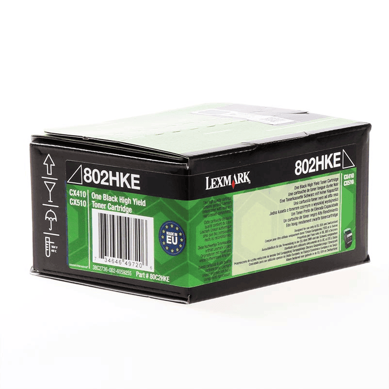 Lexmark Tóner 802HK / 80C2HKE Negro