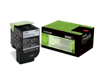 Lexmark Toner 802K / 80C20K0 Black Standard