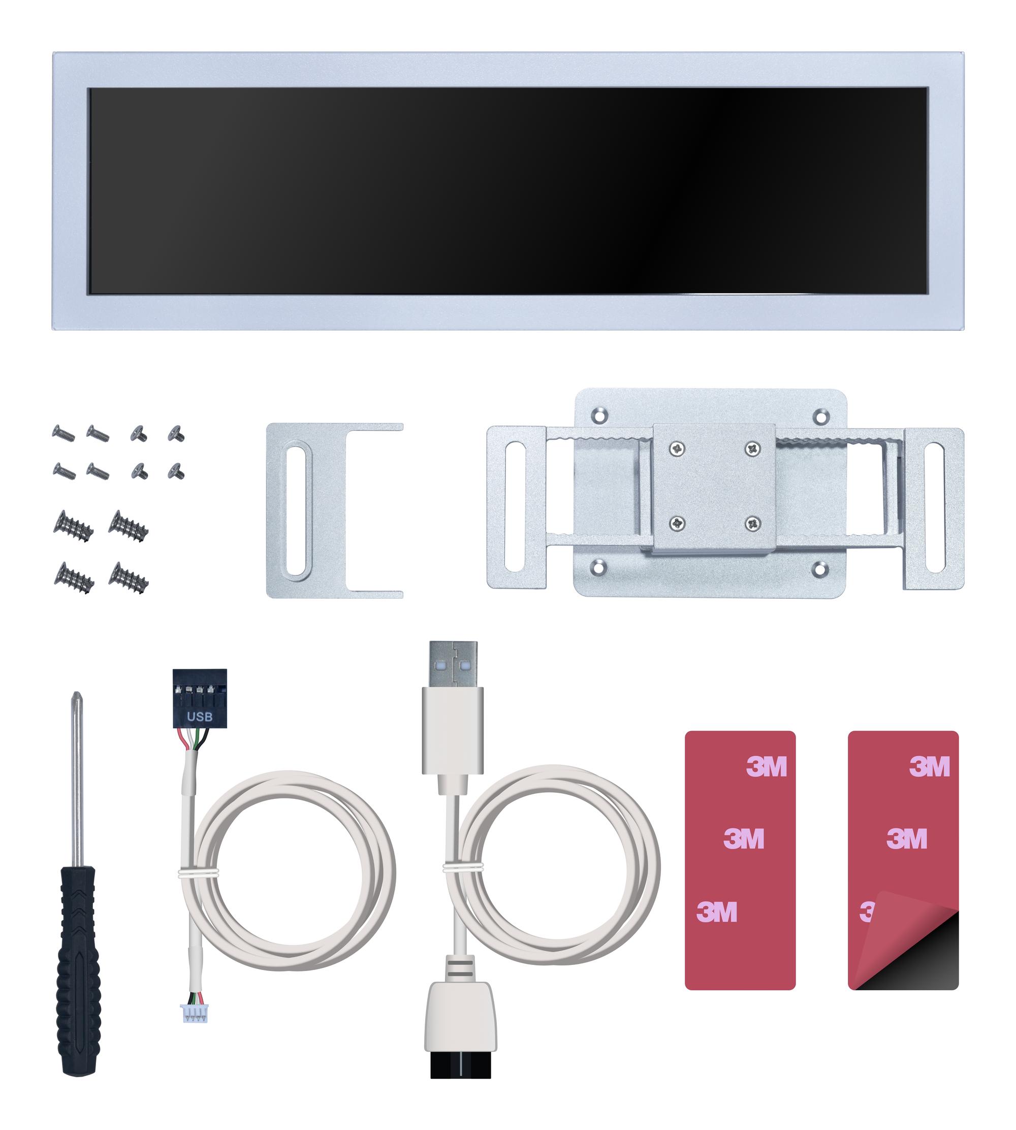 Lian Li PC-Gehäuse 8.8" Universal IPS Screen / SM088W Weiß