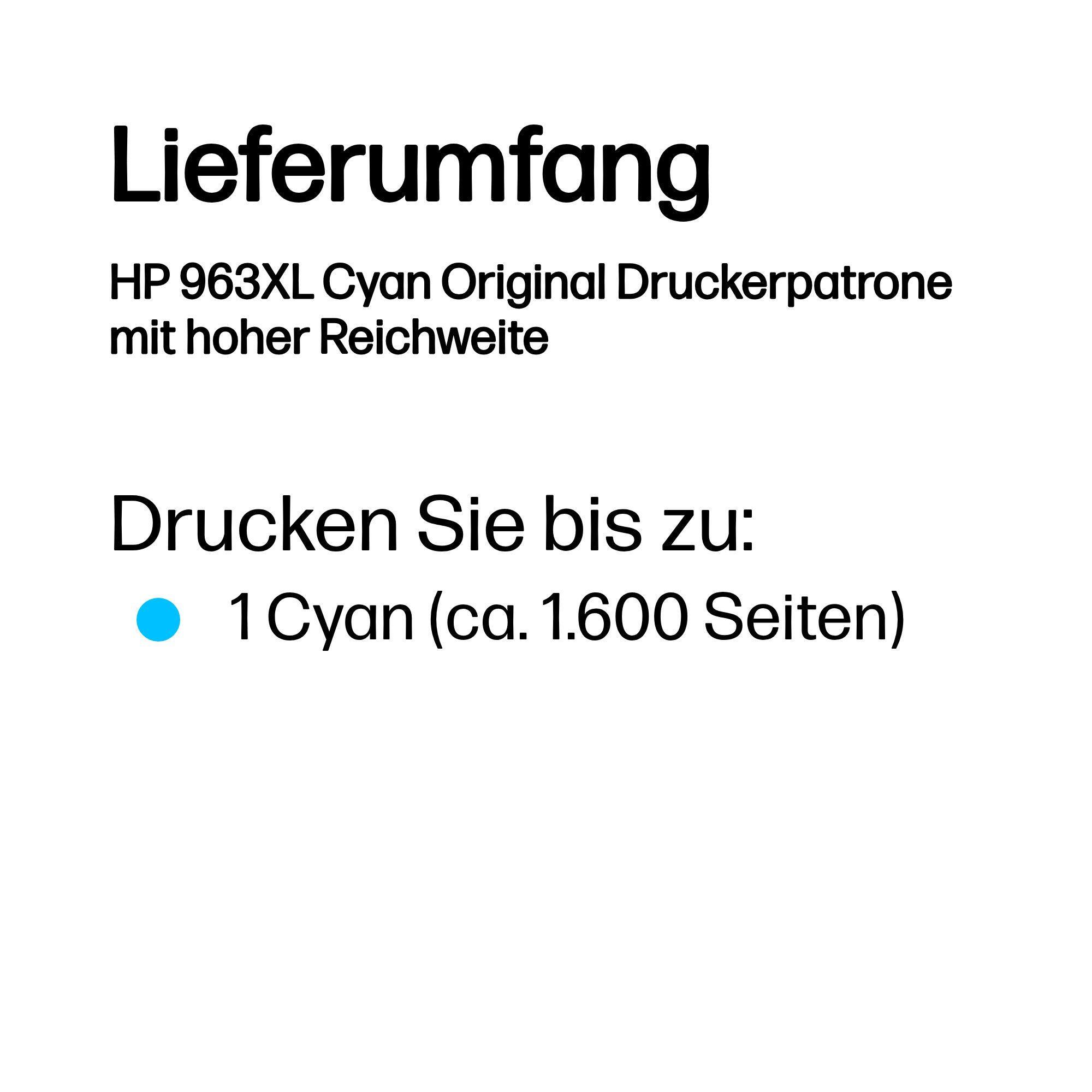 HP Tinte 963XL / 3JA27AE Cyan XL