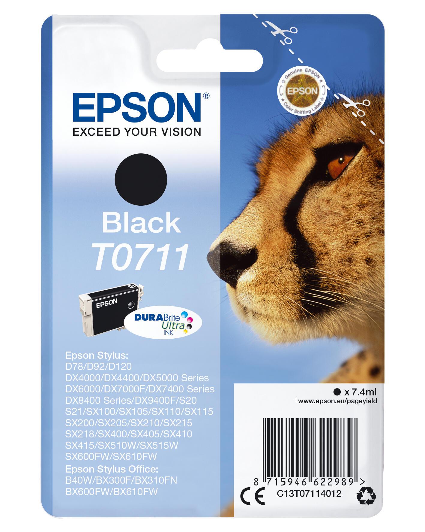 Epson Tinta T0711 / C13T07114012 Negro Standard