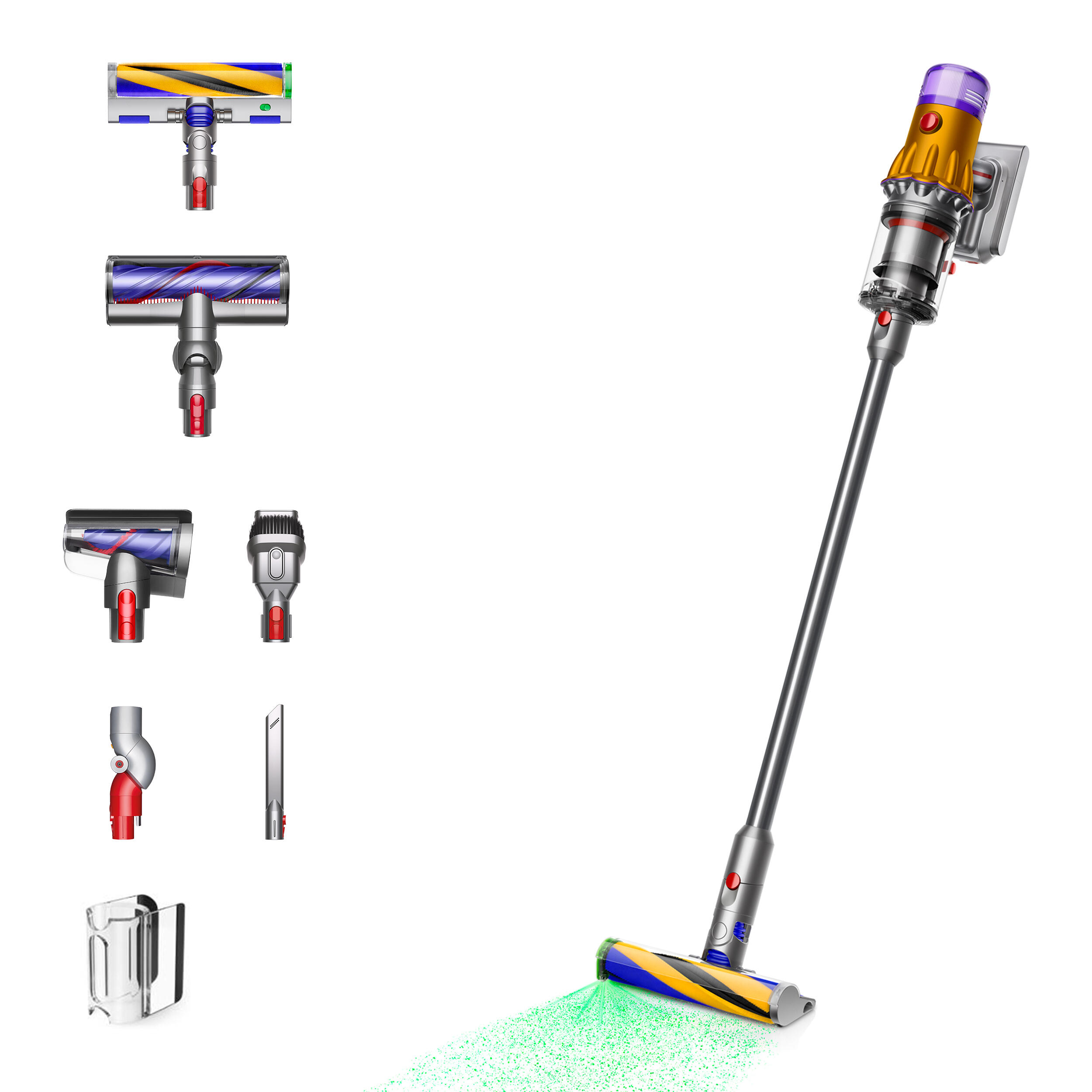 Dyson Aspirateur à main V12 Detect Slim Absolute / 448884-01 Nickel, jaune