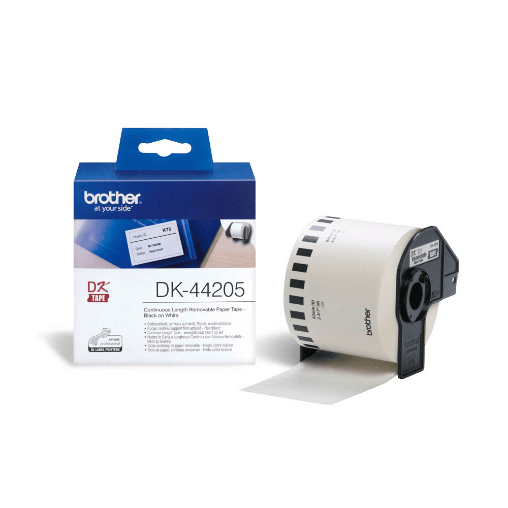 Brother Etiqueta DK-44205 Blanco