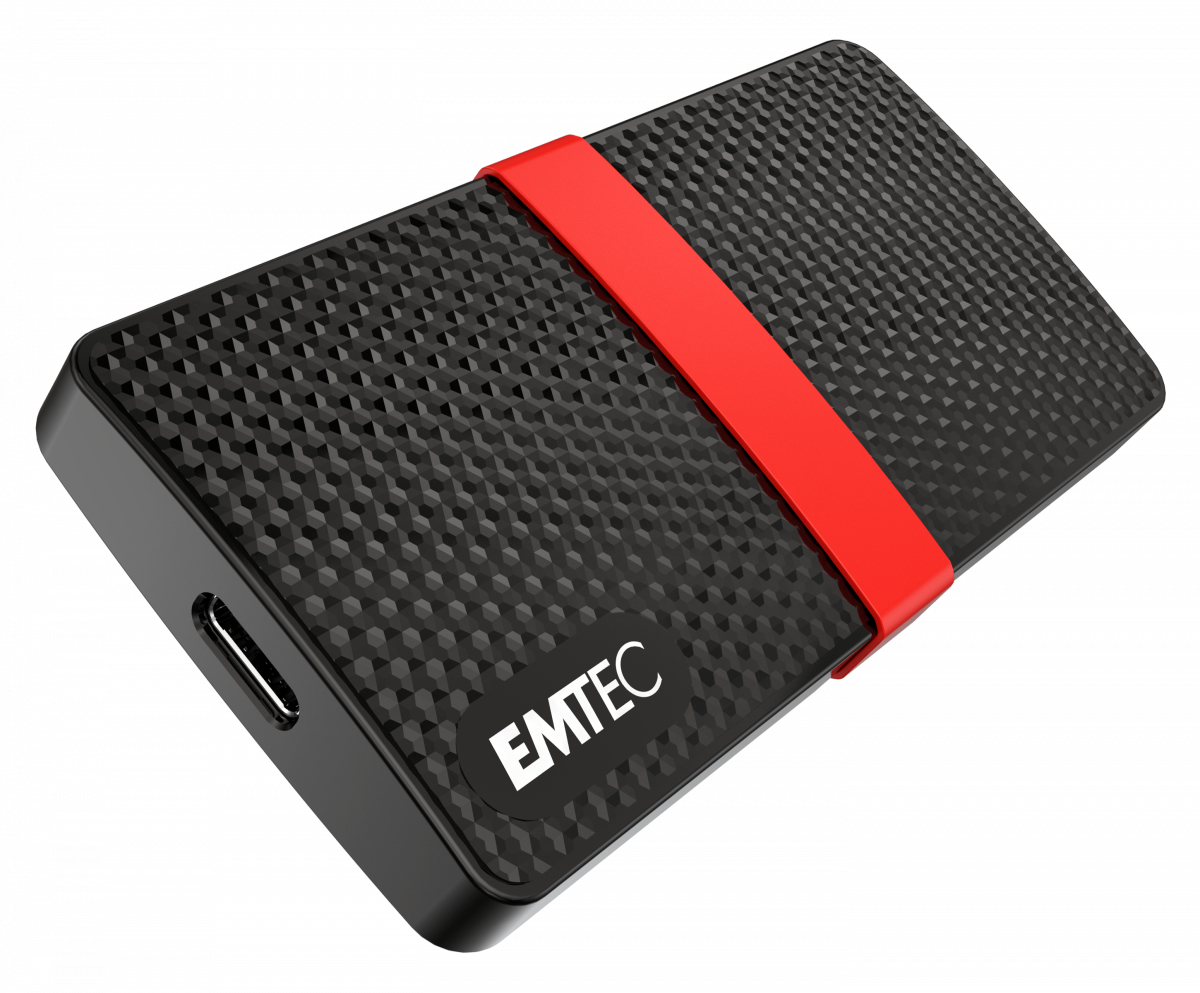 EMTEC SSD esterno X200 1TB / ECSSD1TX200 Nero/Rosso XL
