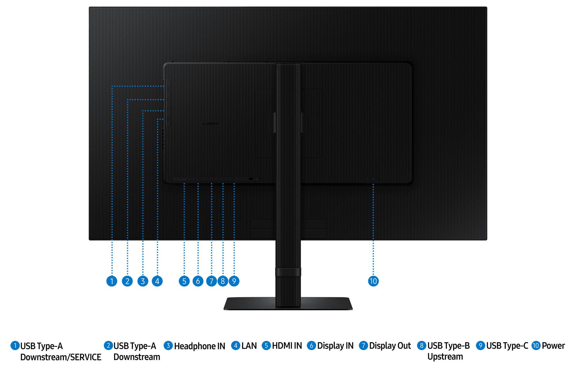 Samsung Monitor ViewFinity LS32D600UAU / LS32D600UAUXEN Negro 81,3 cm (32")
