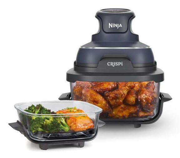 SharkNinja Friggitrice ad aria calda Crispi / FN101EUGY Blu, grigio, trasparente