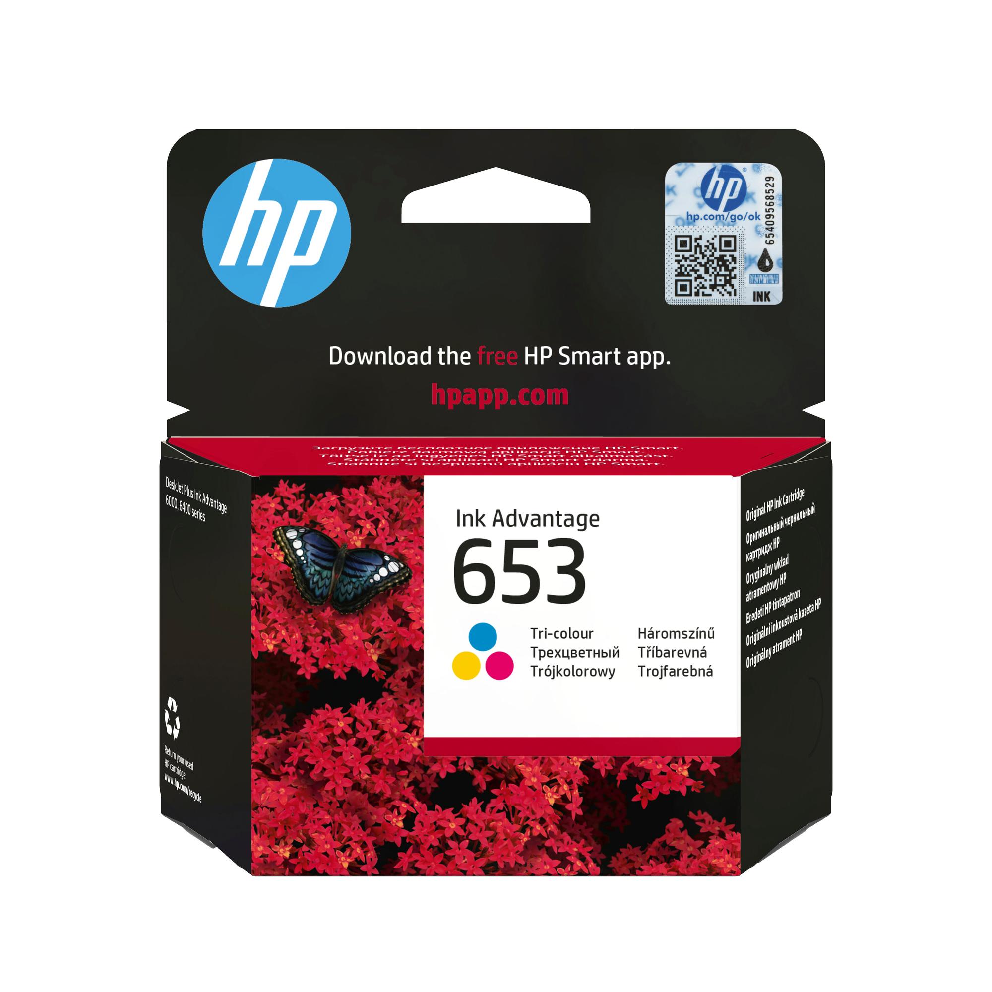 HP Inchiostro 653 / 3YM74AE C,M,Y Standard